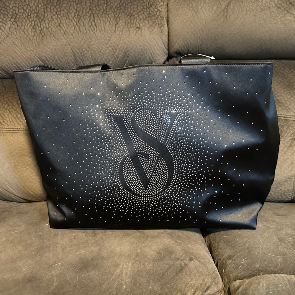 Victoria's Secret Black Sparkle Tote